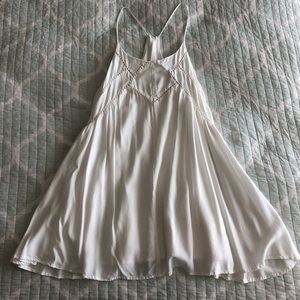 Lulu’s mini white flare dress